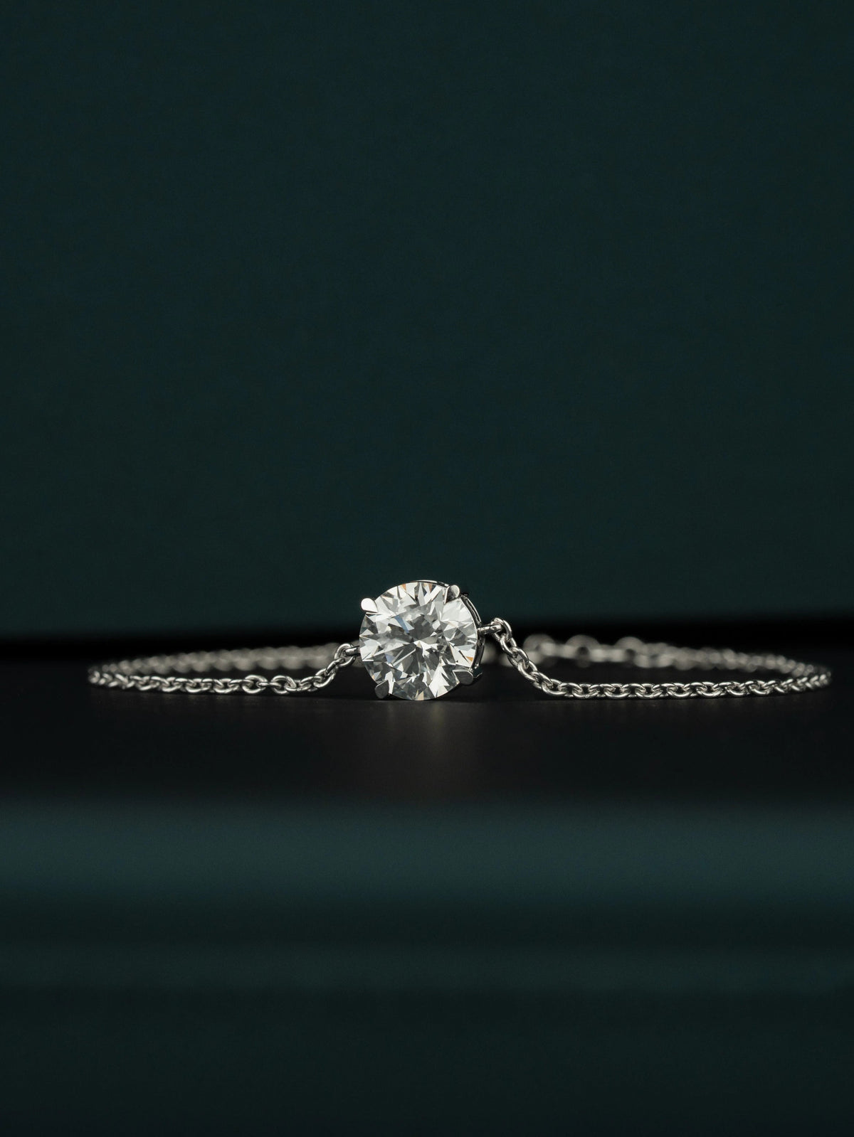 2.51 CT Round Brilliant CVD Lab-Grown Diamond Solitaire Bracelet