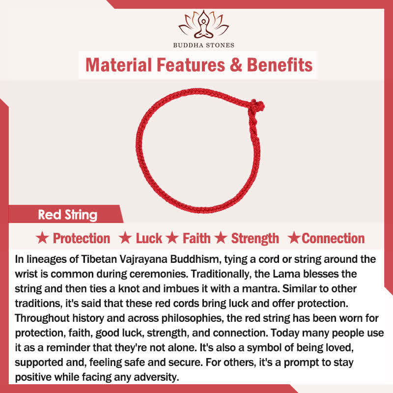Buddha Stones Koi Fish Charm Peace Buckle Jade Red String Protection Bracelet