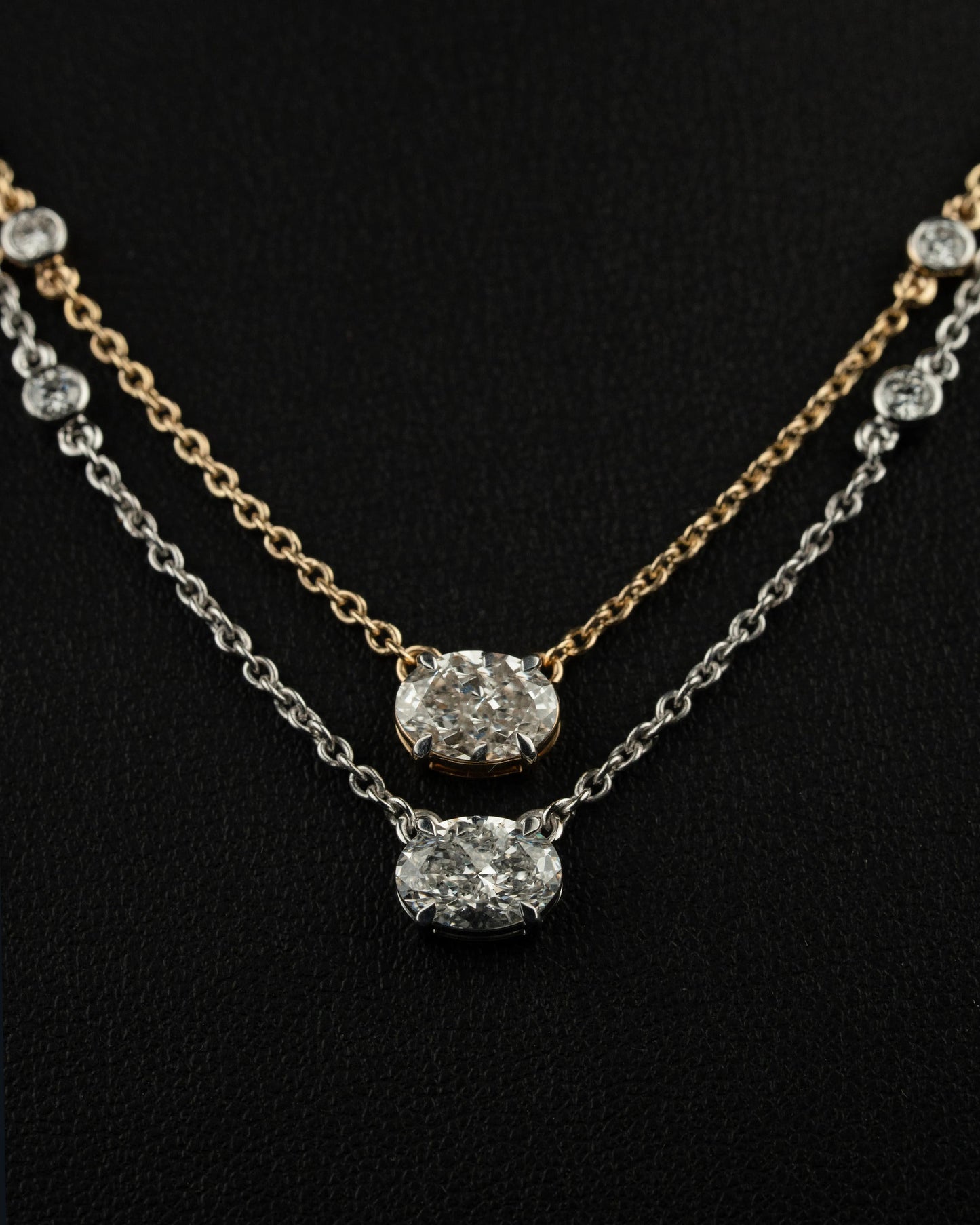 2.27 CTW Cushion Cut Lab-Grown Diamond Layered Necklace