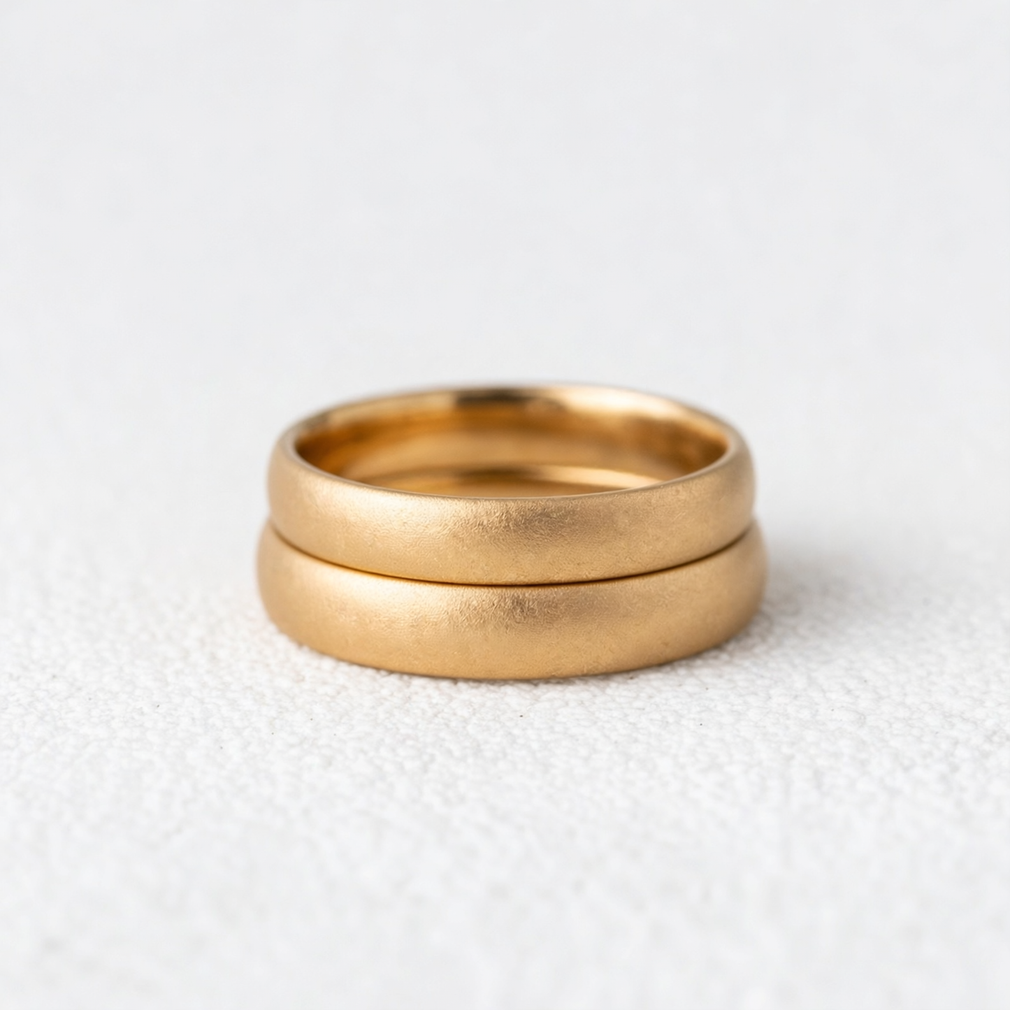 The Classic Arc Band | Satin-Finish Solid Gold