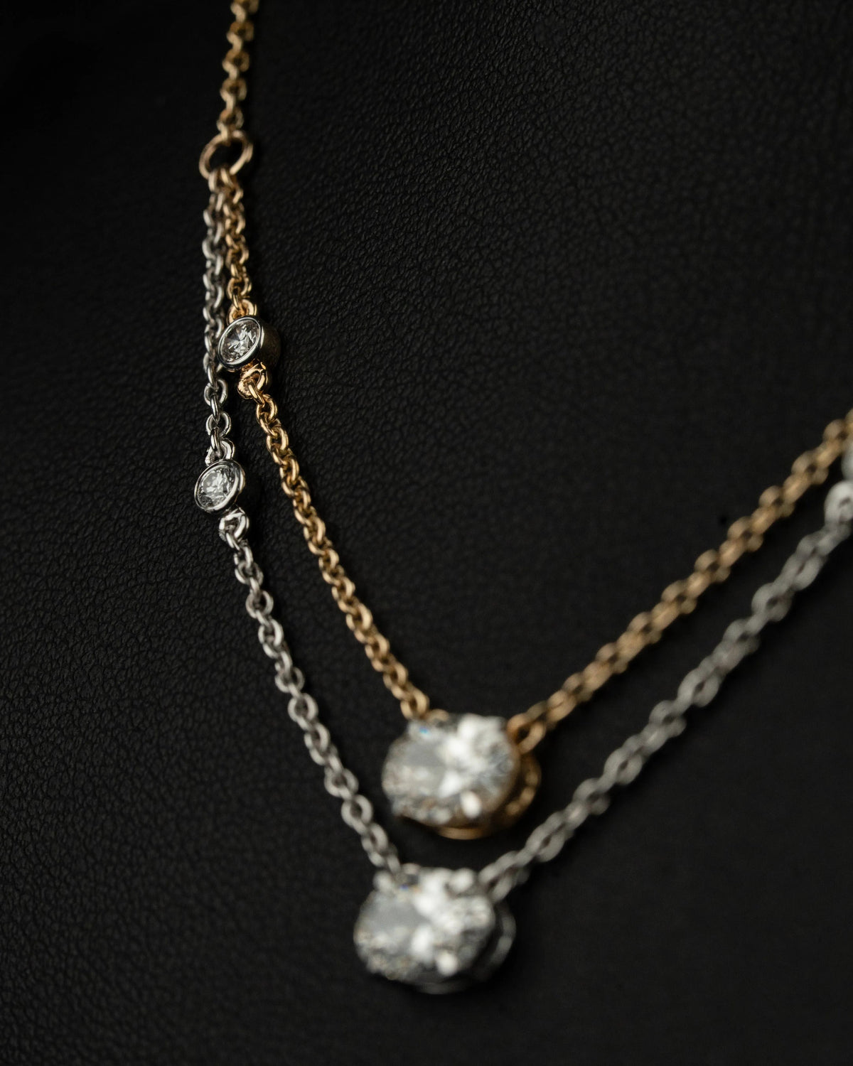2.27 CTW Cushion Cut Lab-Grown Diamond Layered Necklace