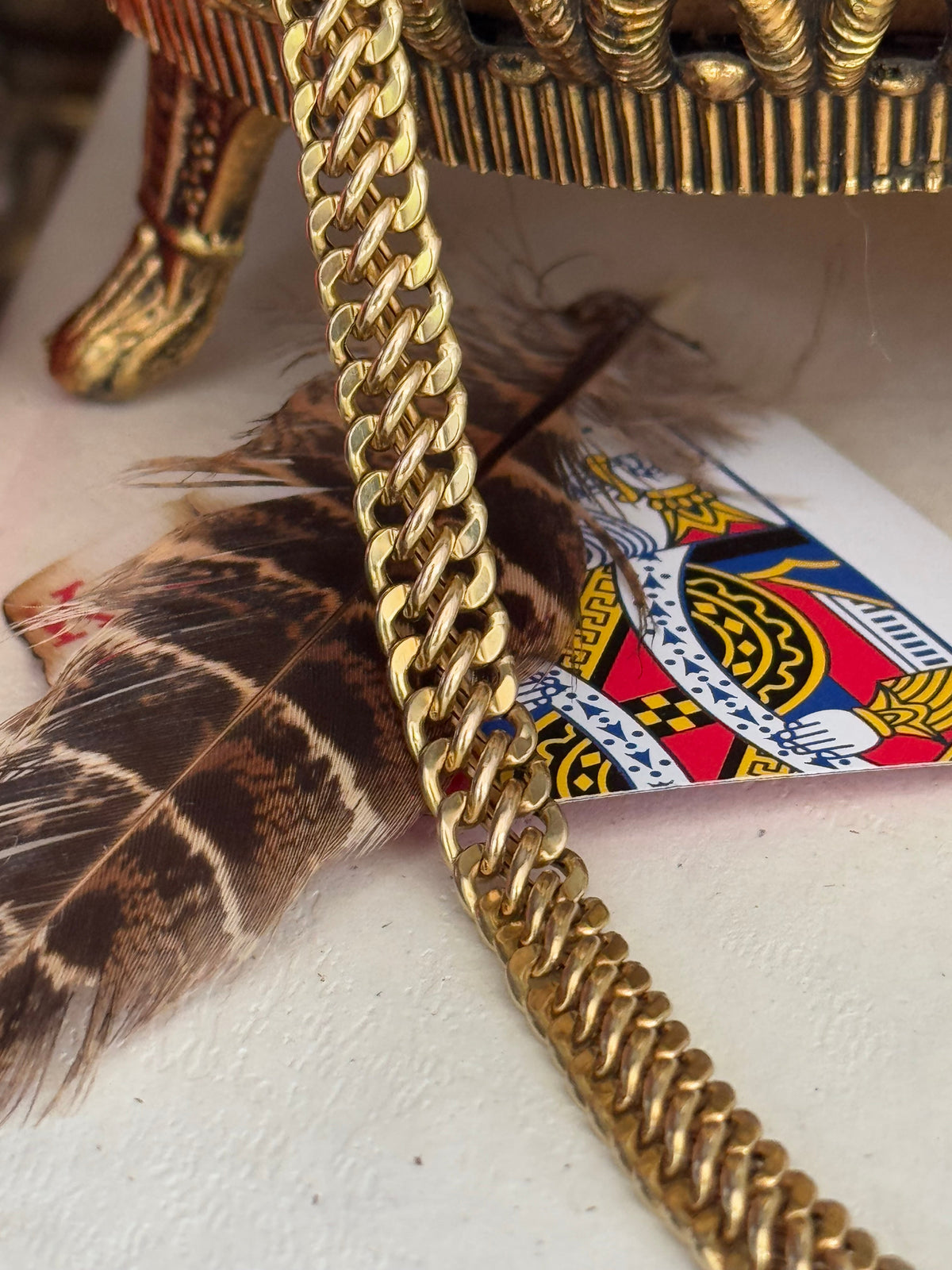 Vintage 14k Multi-Curb Chain