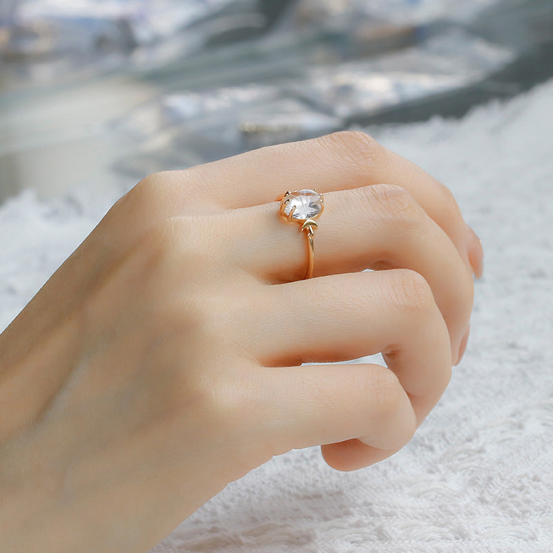 White Crystal Celestial Ring