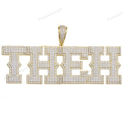 Hip Hop THE Moissanite Silver Pendant