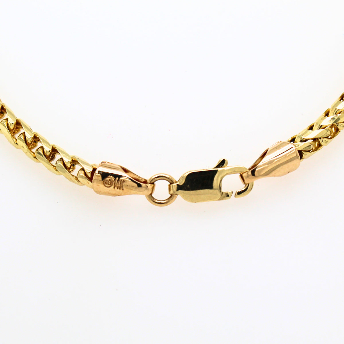 14KY Gold Round Double Franco Chain 18" long and 24.4 grams