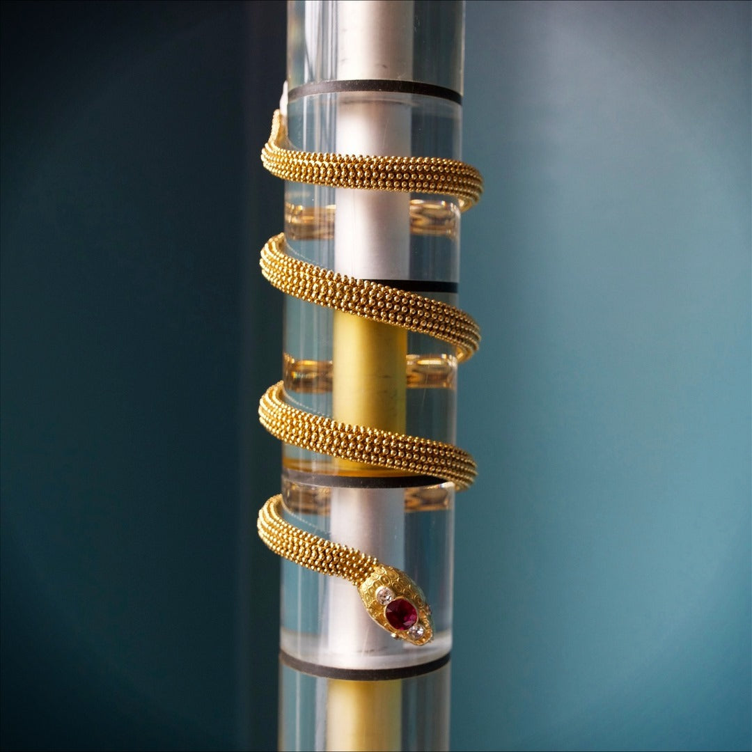 Bulgari Serpenti Bracelet with Ceylon No-Heat Ruby