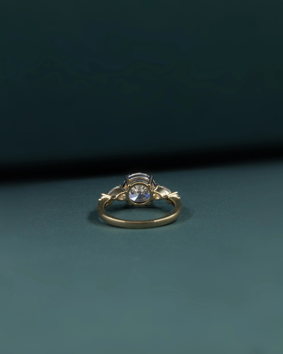 2.54 CTW Pear & Emerald Cut CVD Lab-Grown Diamond Three Stone Engagement Ring