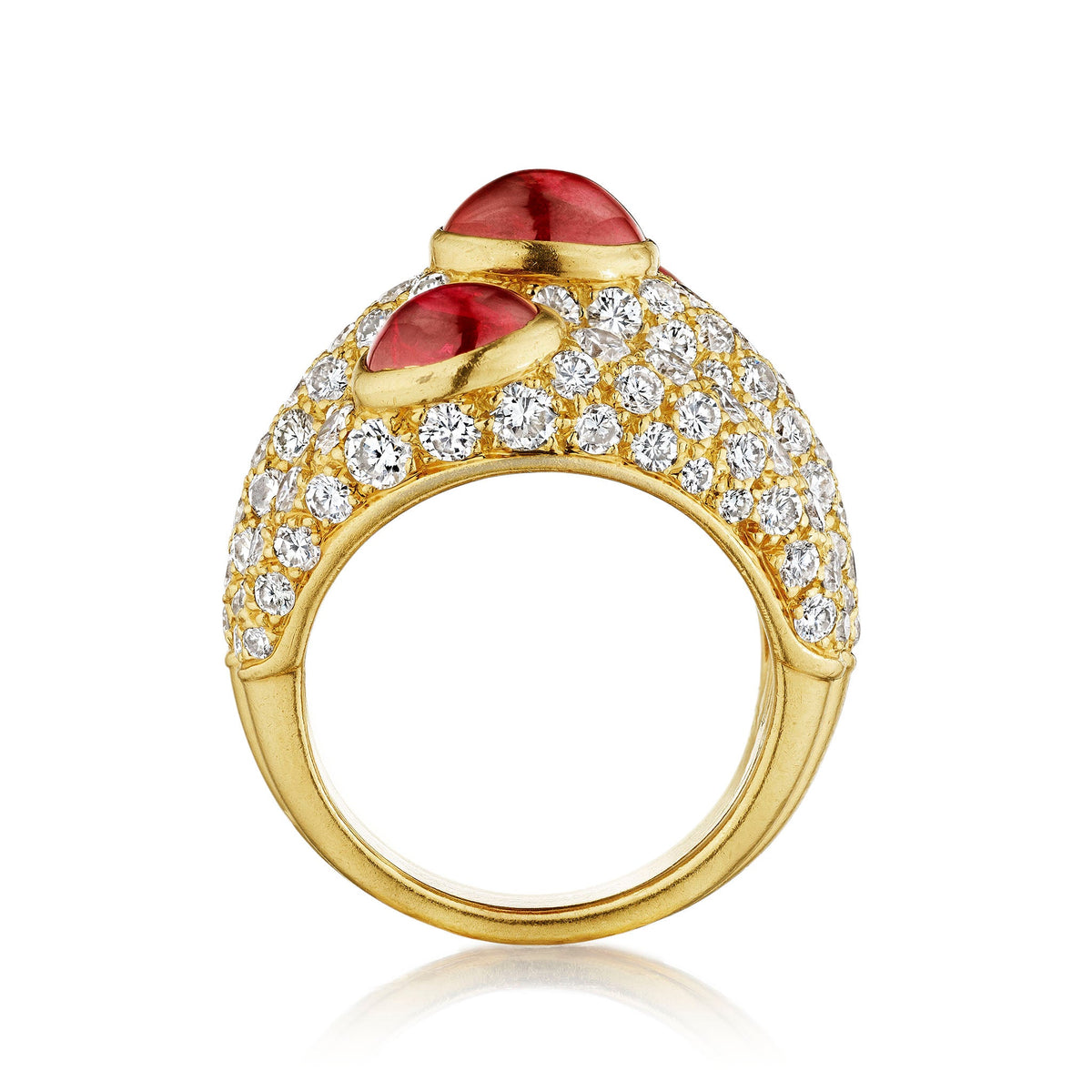 Cartier Paris Ruby  “Three Band” Ring