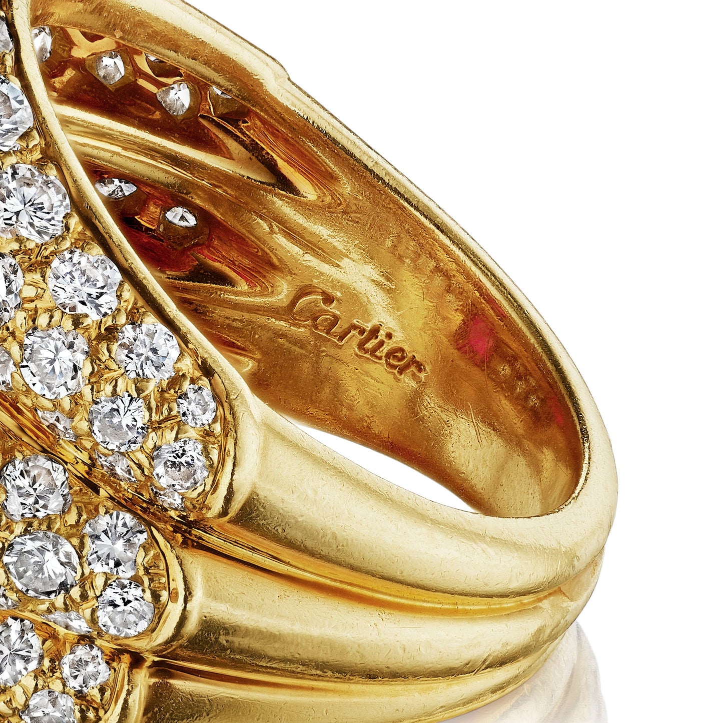 Cartier Paris Ruby  “Three Band” Ring
