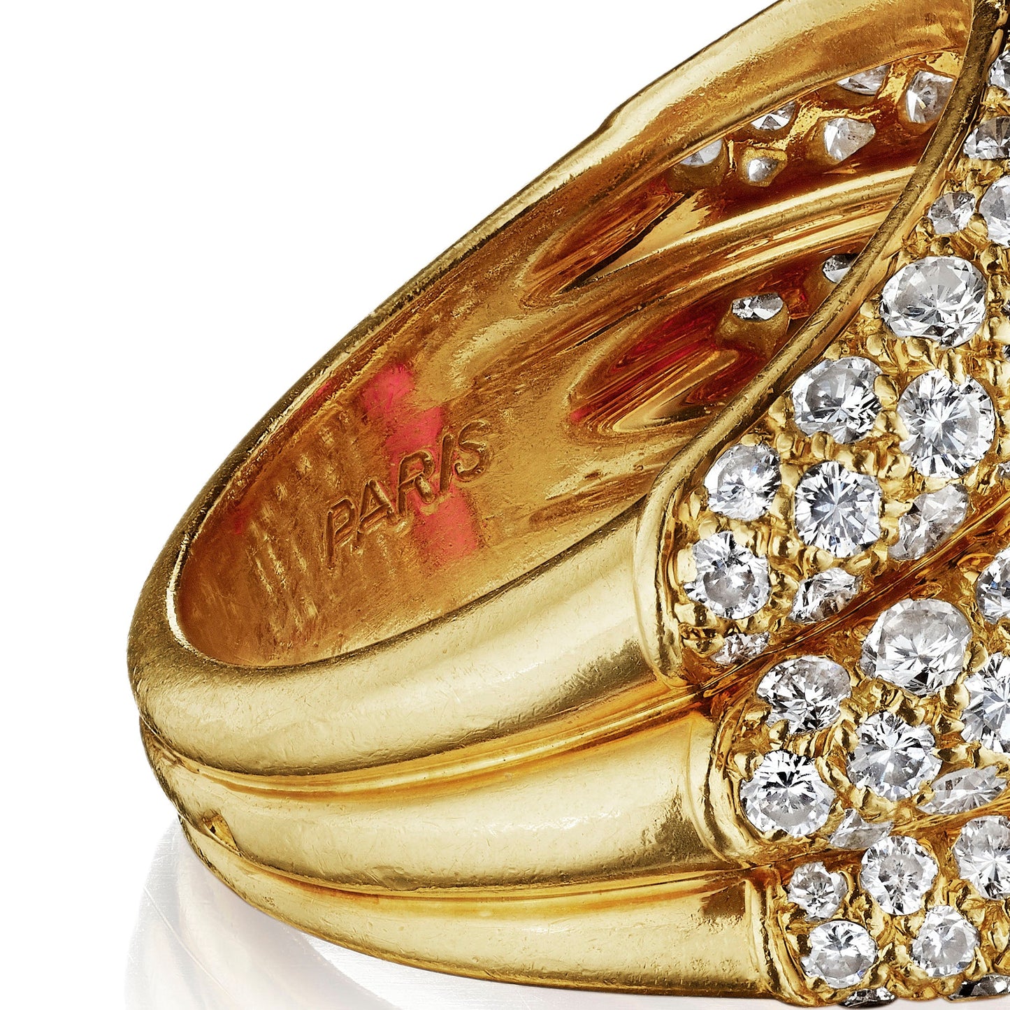 Cartier Paris Ruby  “Three Band” Ring