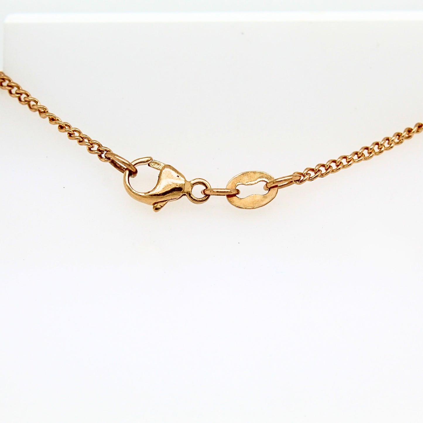 14K Yellow-gold 16.5" Flat Round Link Chain 3.26 grams