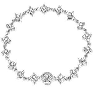 Iced Out Rose Gold Plating Moissanite Iced Out Star Bracelet