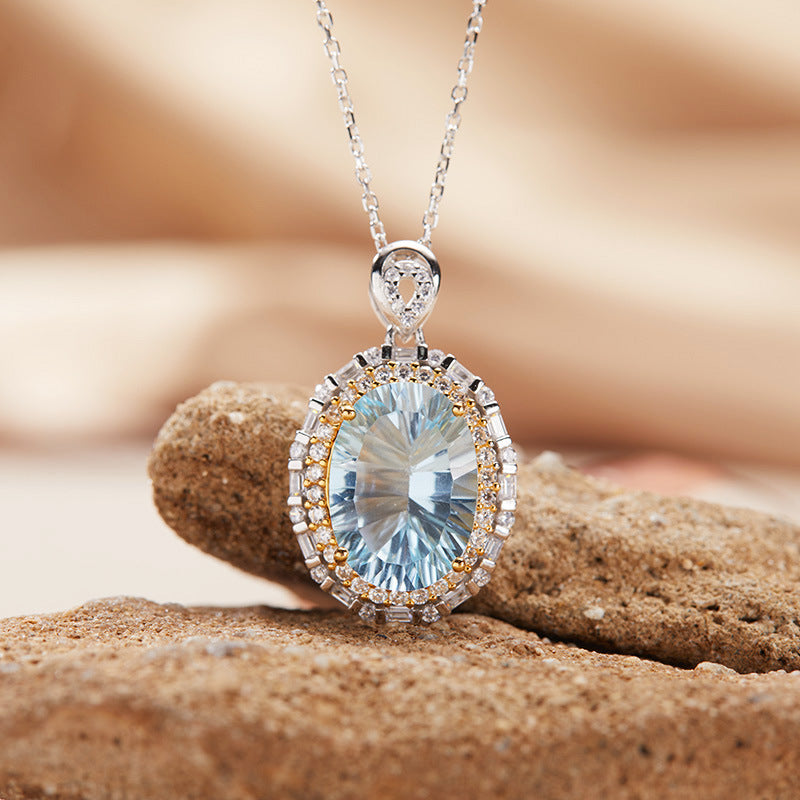 Blue Topaz Necklace