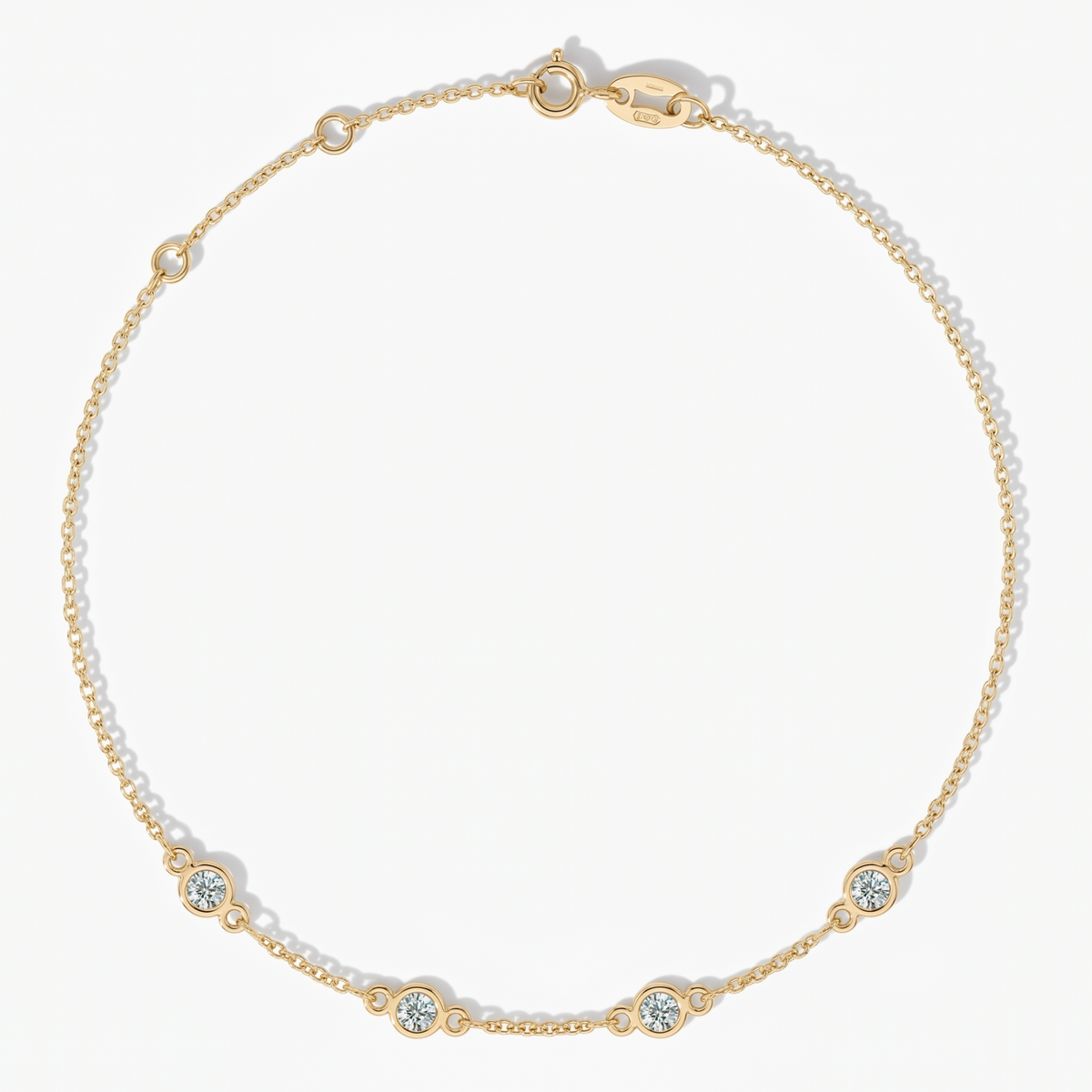 The Four Station Bracelet | Cable Chain