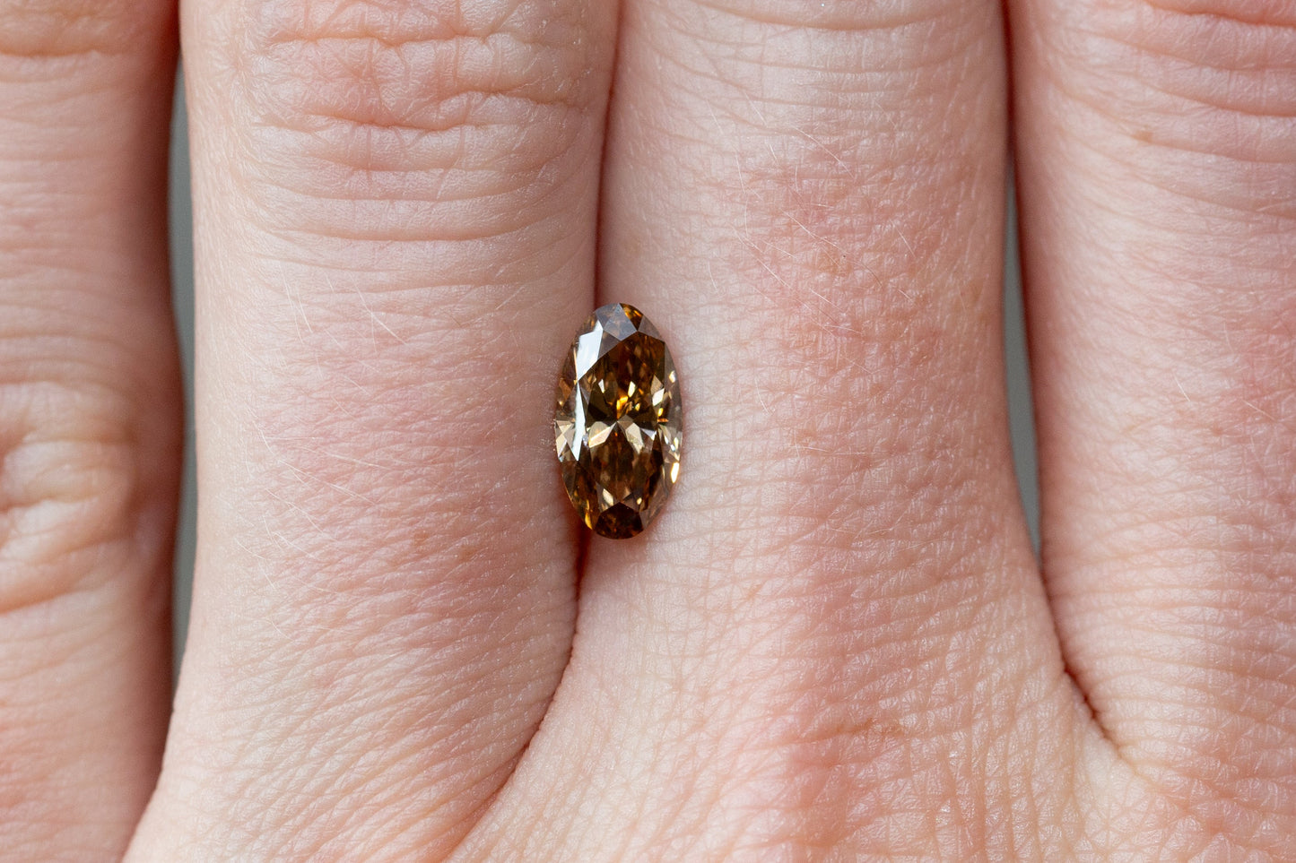 1.06ct Fancy Brown Oval Lab Diamond, VVS2