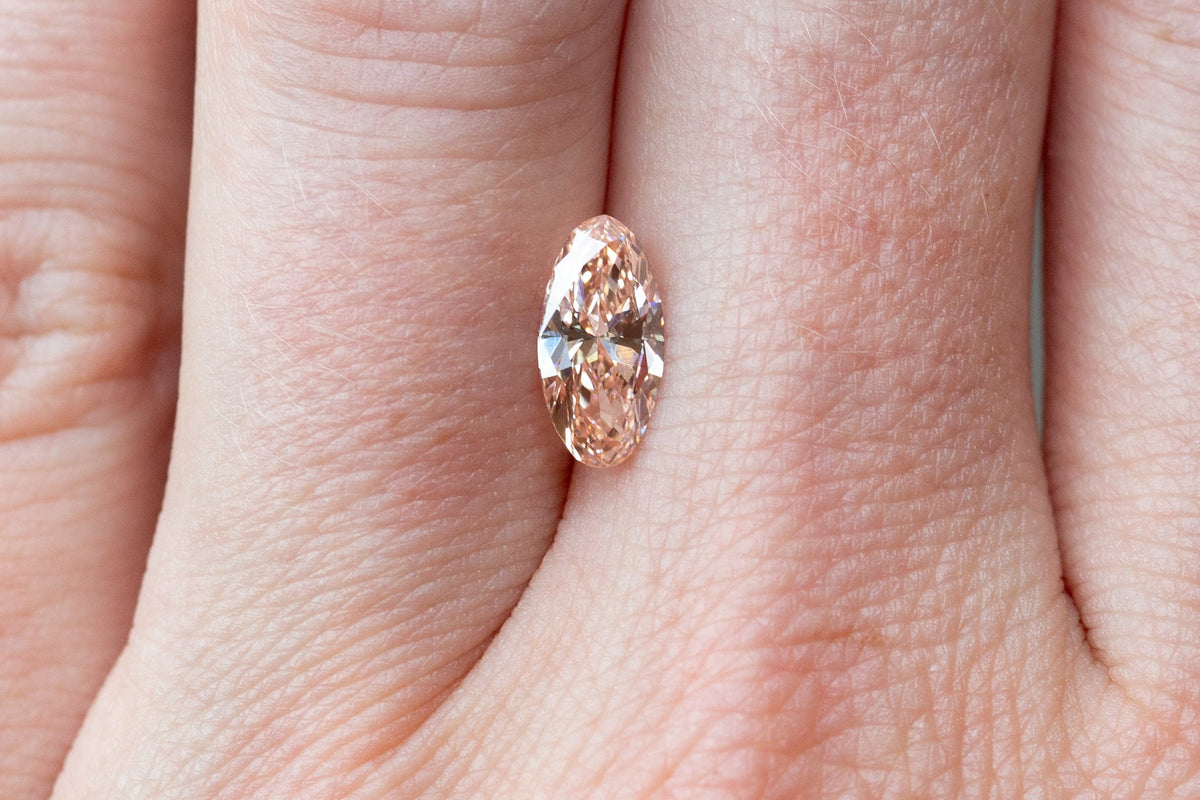 1.02ct Fancy Intense Pink Oval Lab Diamond, VS1