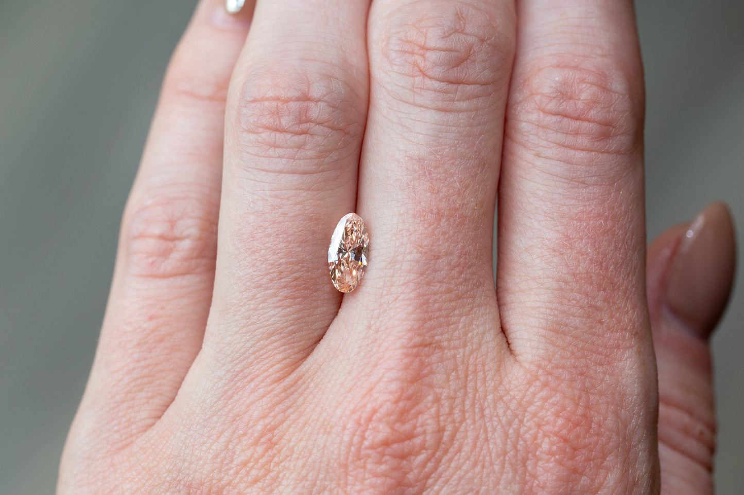1.02ct Fancy Intense Pink Oval Lab Diamond, VS1