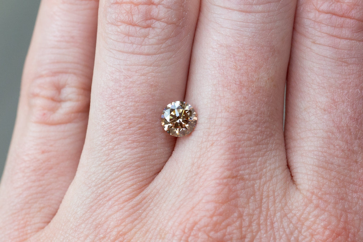 1.01ct Fancy Brown Round Lab Diamond, VVS2