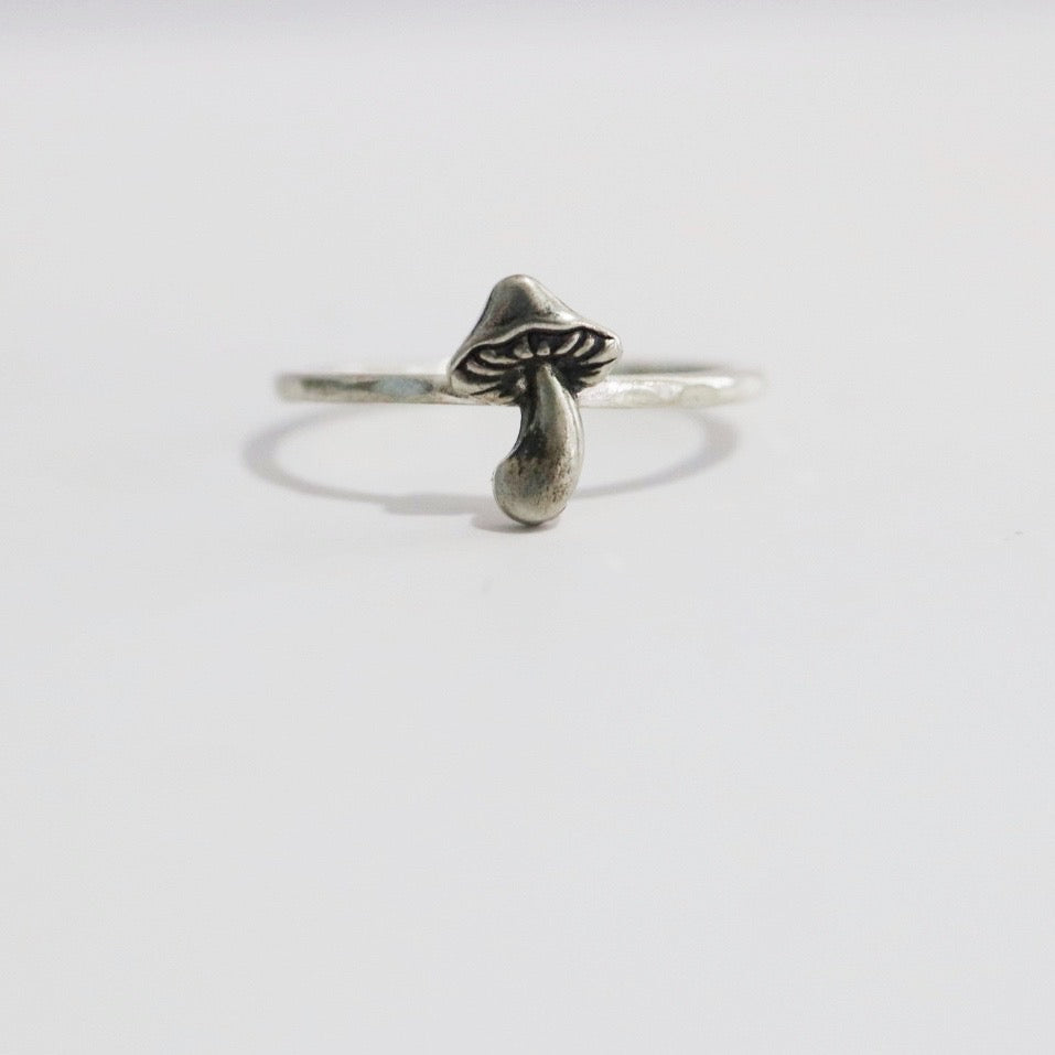 Mushroom Stacking Ring in Sterling Silver / READY TO SHIP sizes 5.5