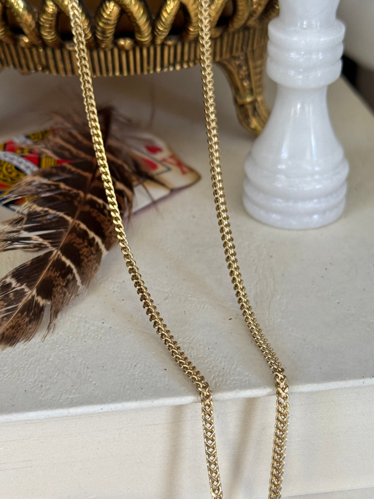 Estate 10k Yellow Gold Foxtail Chain