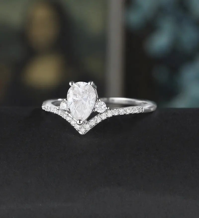 10K/14K/18K Solid Gold Moissanite Engagement Ring Oval Sterling Silver Diamond Ring Anniversary Wedding Promise Ring Vintage Bridal Ring For Her