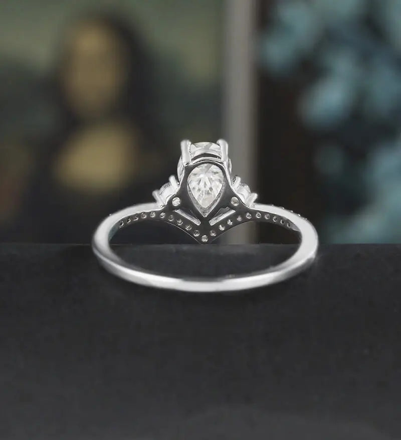10K/14K/18K Solid Gold Moissanite Engagement Ring Oval Sterling Silver Diamond Ring Anniversary Wedding Promise Ring Vintage Bridal Ring For Her