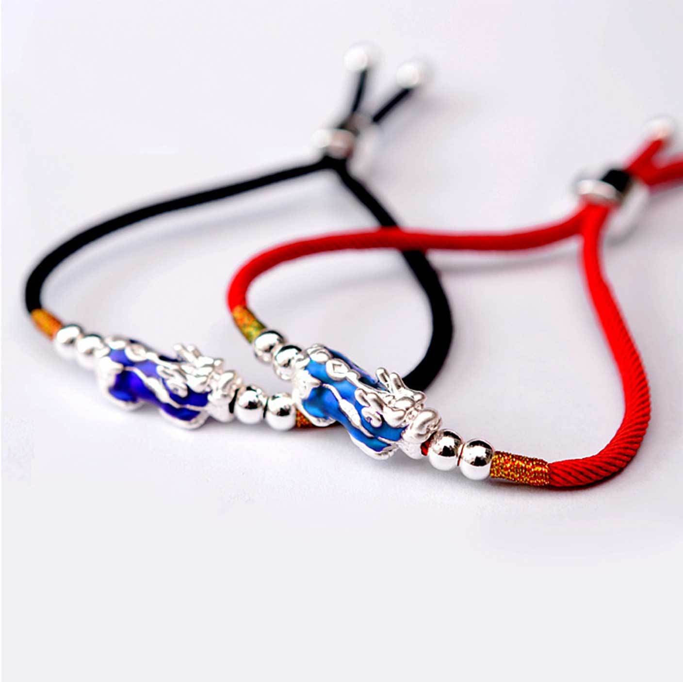 Handwoven Silver Pixiu Bracelet