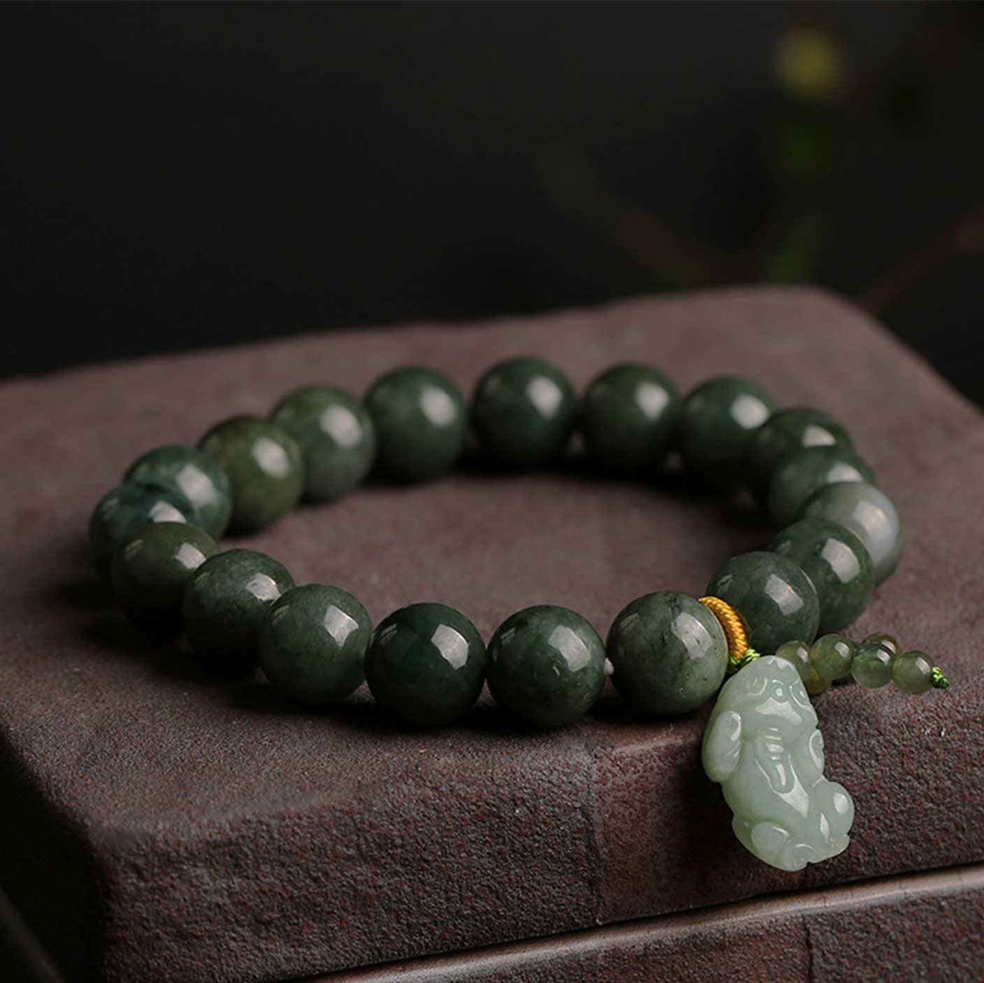 Natural Emerald Abundance Pixiu Bracelet