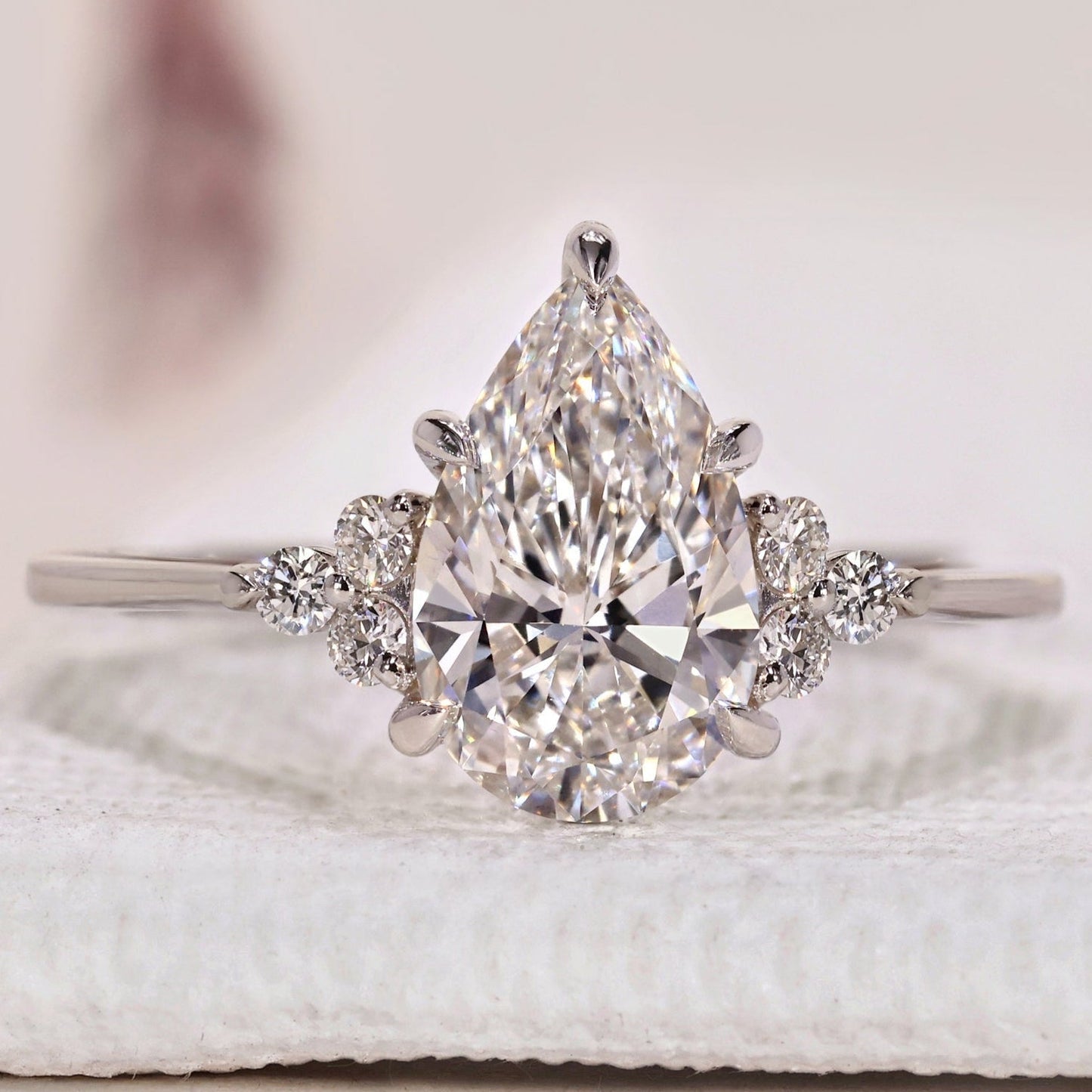 Pear Shaped Diamond Ring - Muse Setting