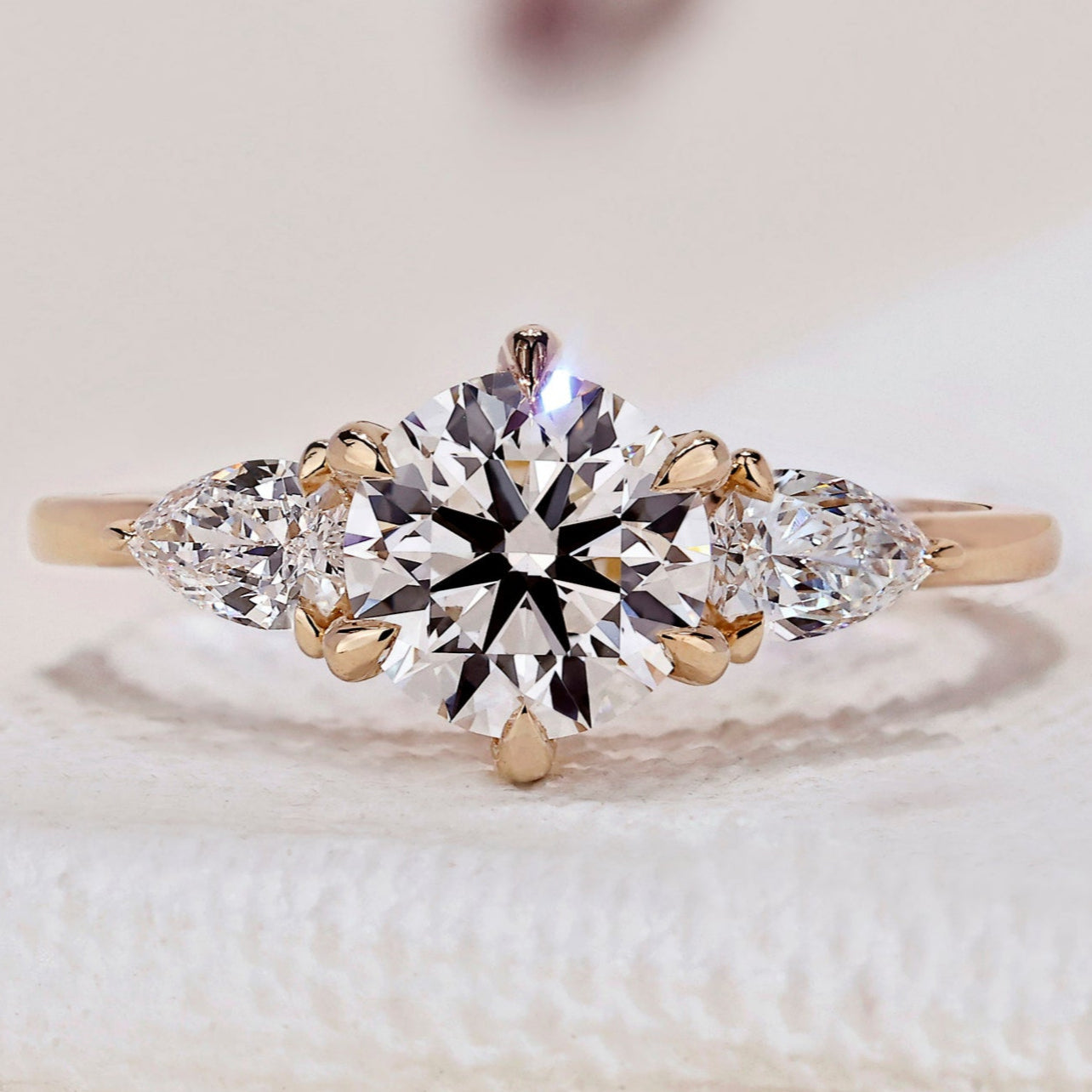 3 Stone Diamond Engagement Ring