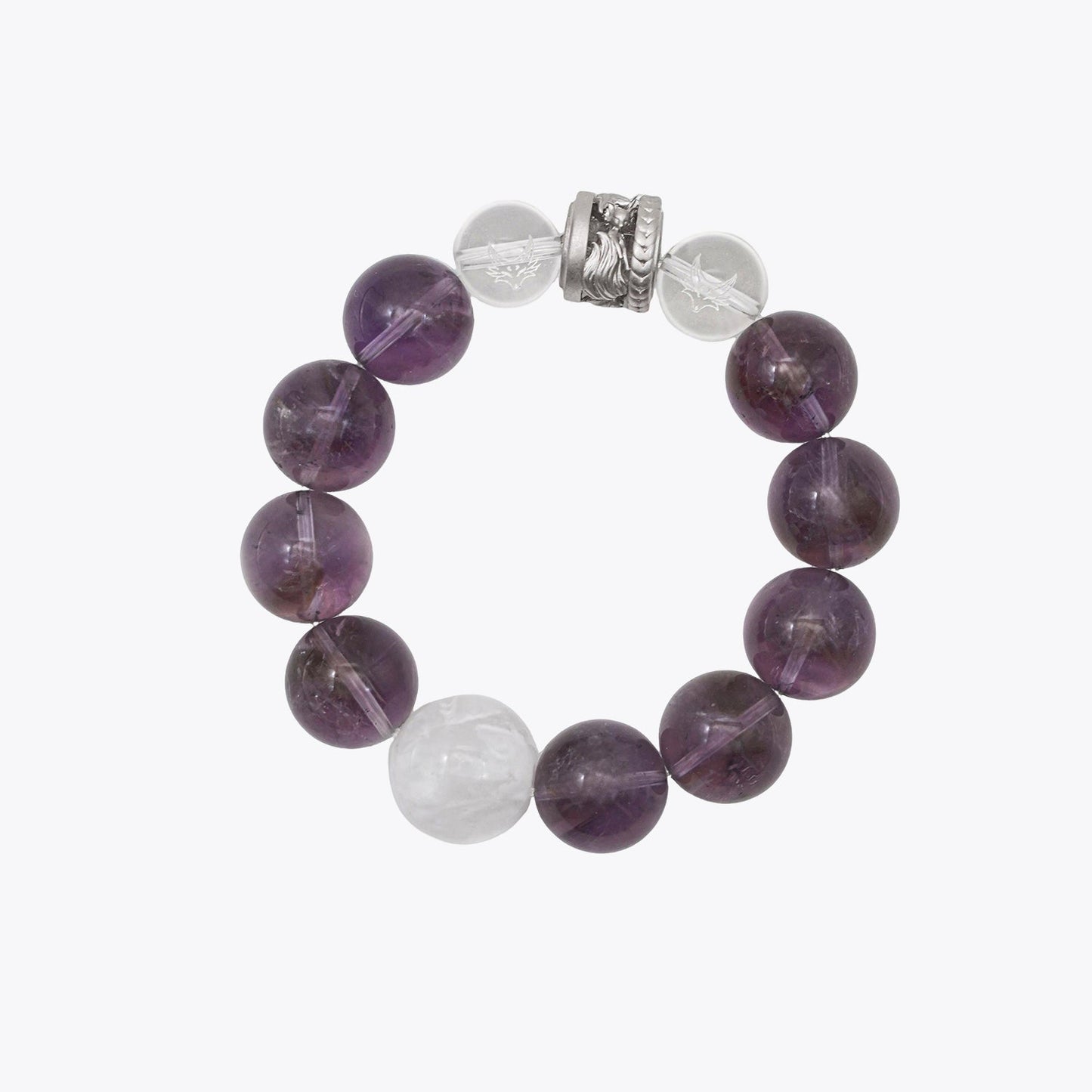 Celestial Fox Chasing Moon · Mystic Amethyst Bracelet