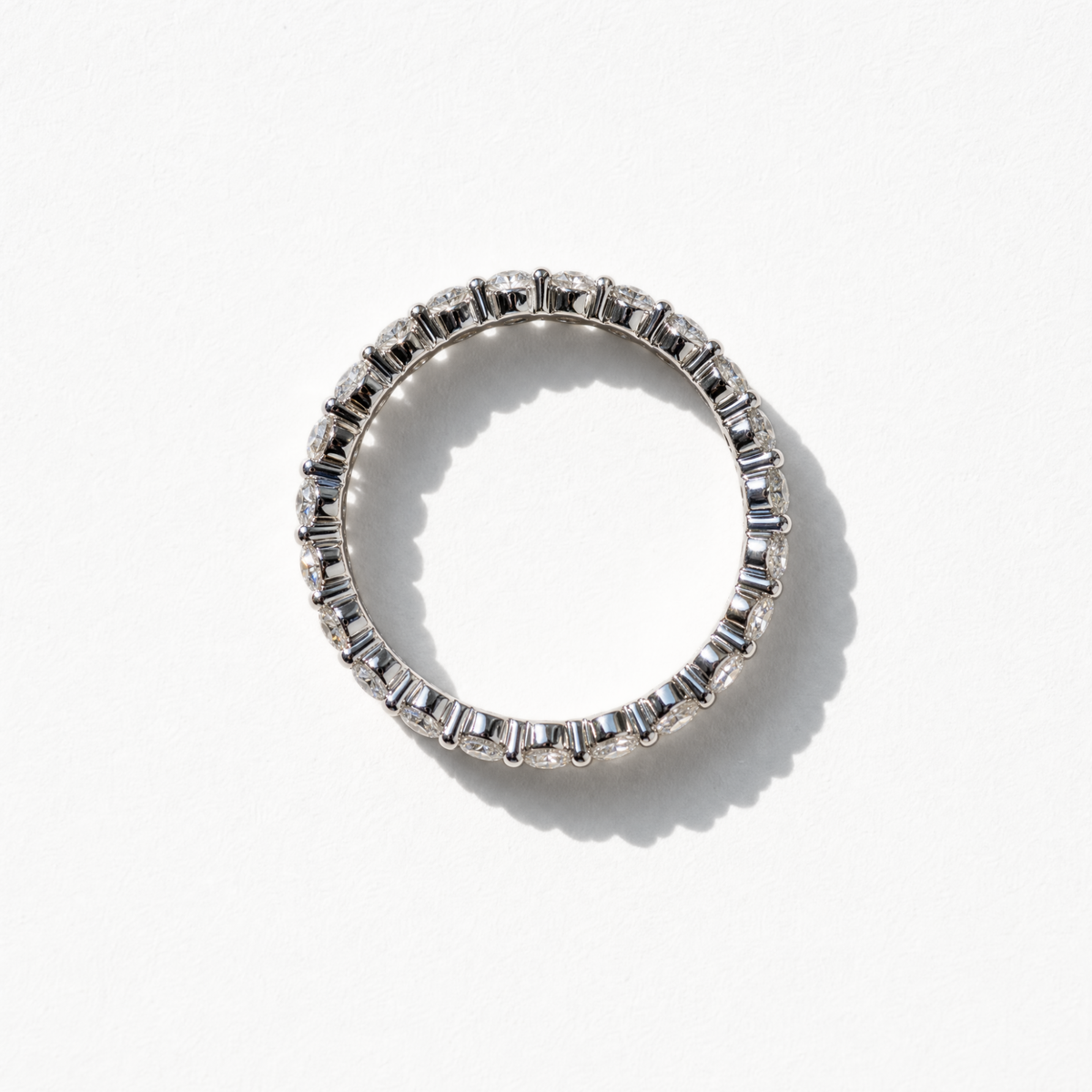 1.18 CTW Round Eternity Band | 14K White Gold