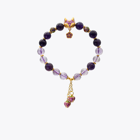 Amethyst & Citrine Destiny Shift Crystal Bracelet