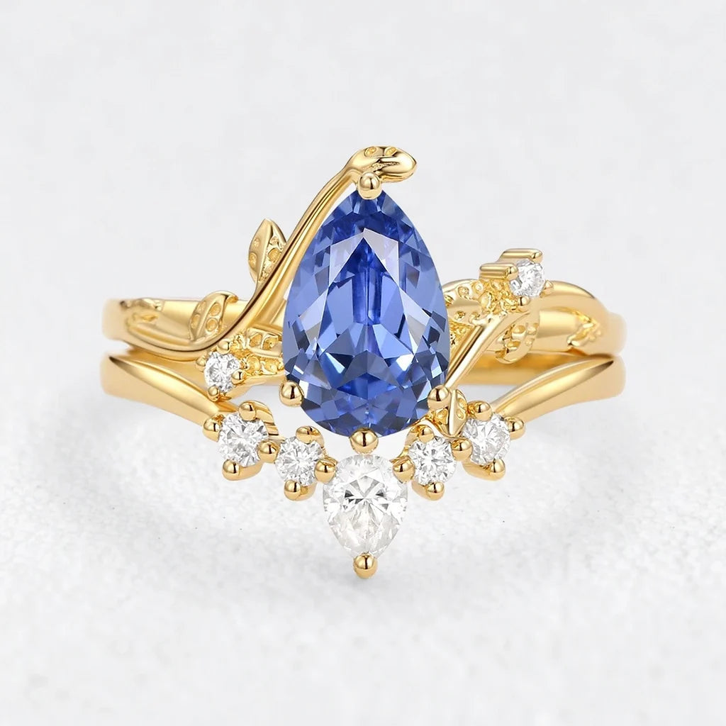 Eleonora’s Mirage | Pear Tanzanite Bridal Duo