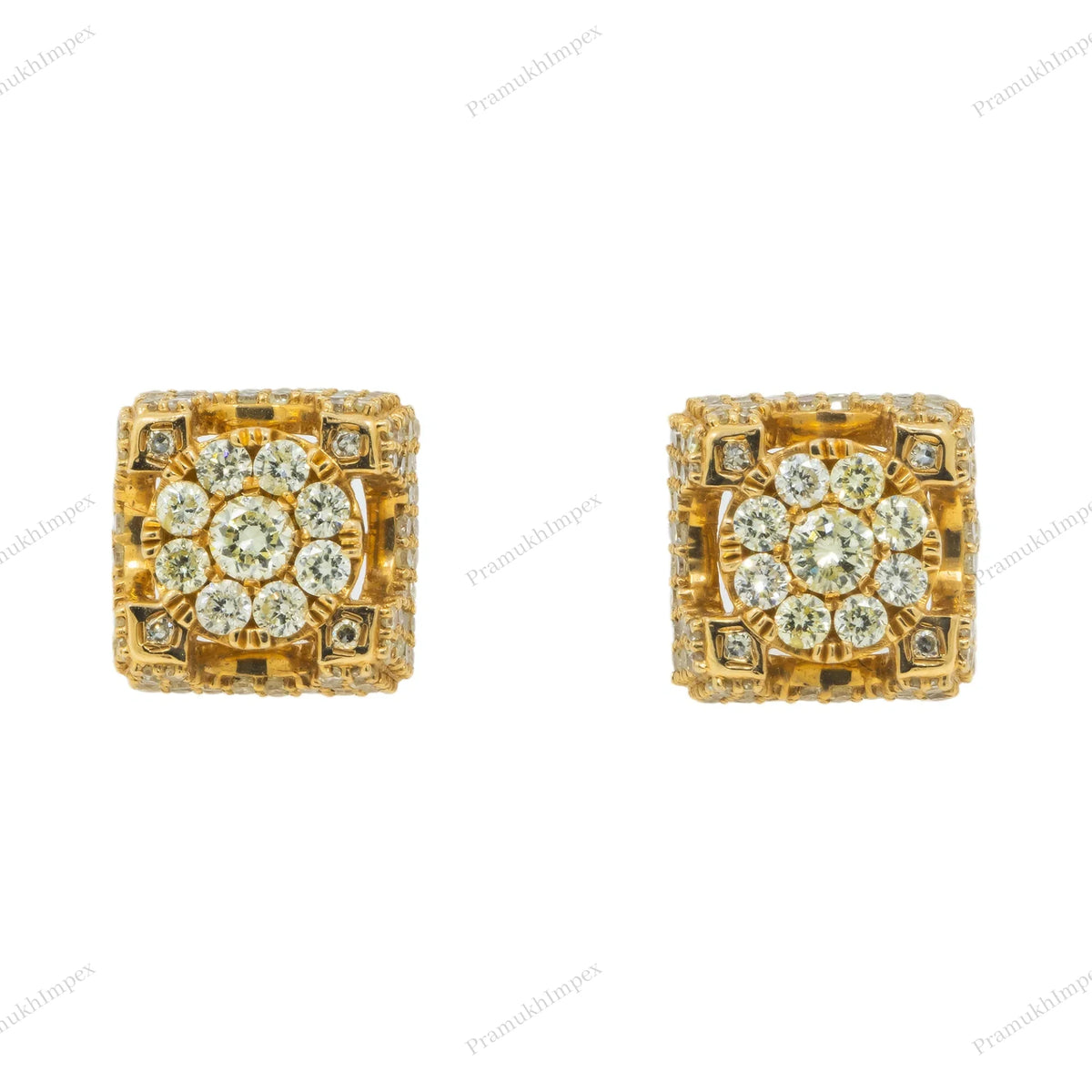 925 Sterling Silver Moissanite Diamond Hip Hop Earring
