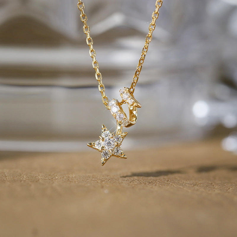 Moissanite Star Necklace