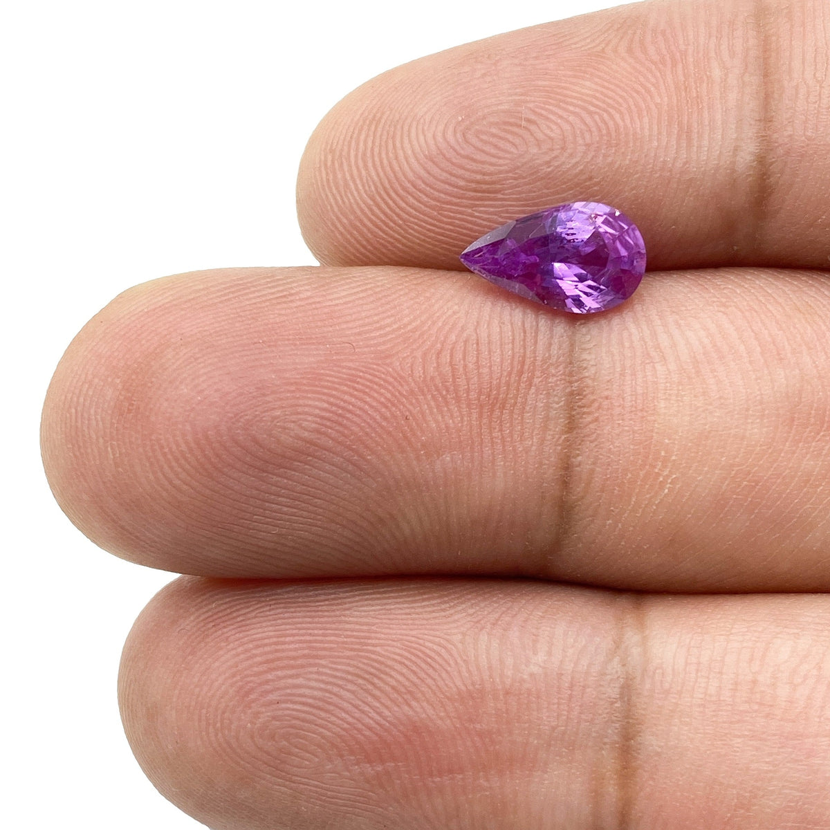 1.32ct | Brilliant Cut Pear Shape Violet Sapphire