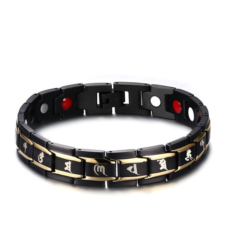 Mani Mantra Germanium Titanium Bracelet