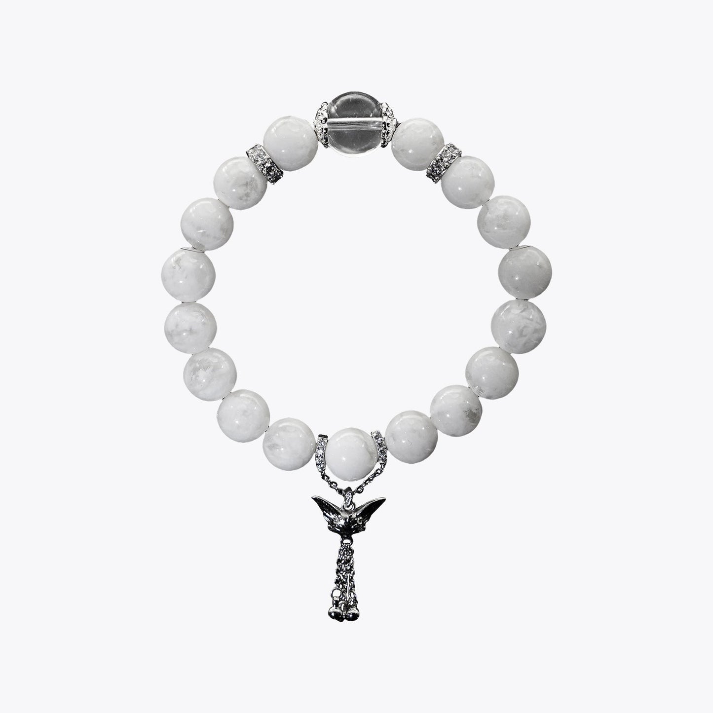 Snowbound Celestial Kitsune Crystal Bracelet
