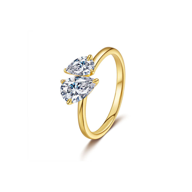 Toi et Moi Engagement Ring