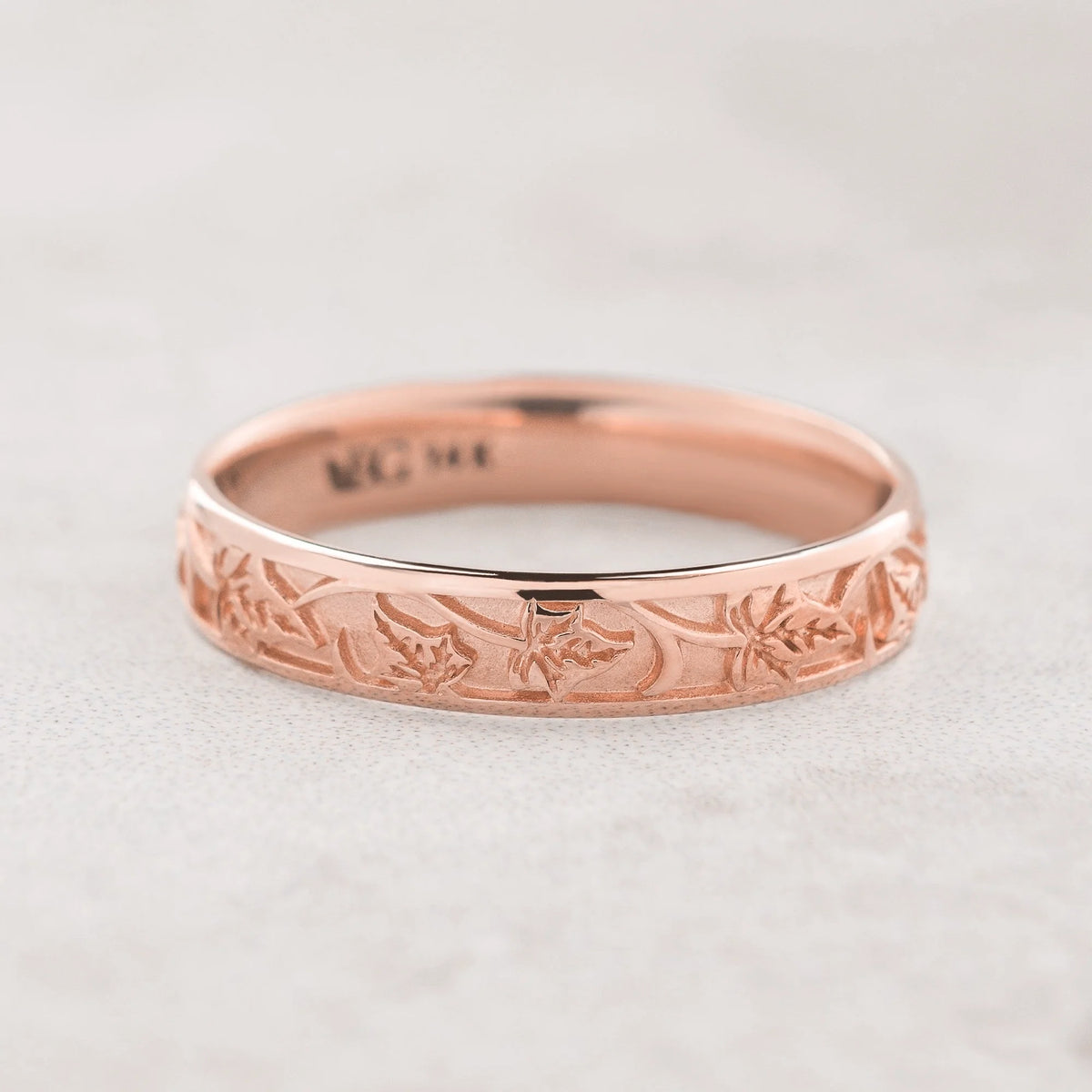Atlas Vine | Ivy Classic Engraved Men's Wedding Band