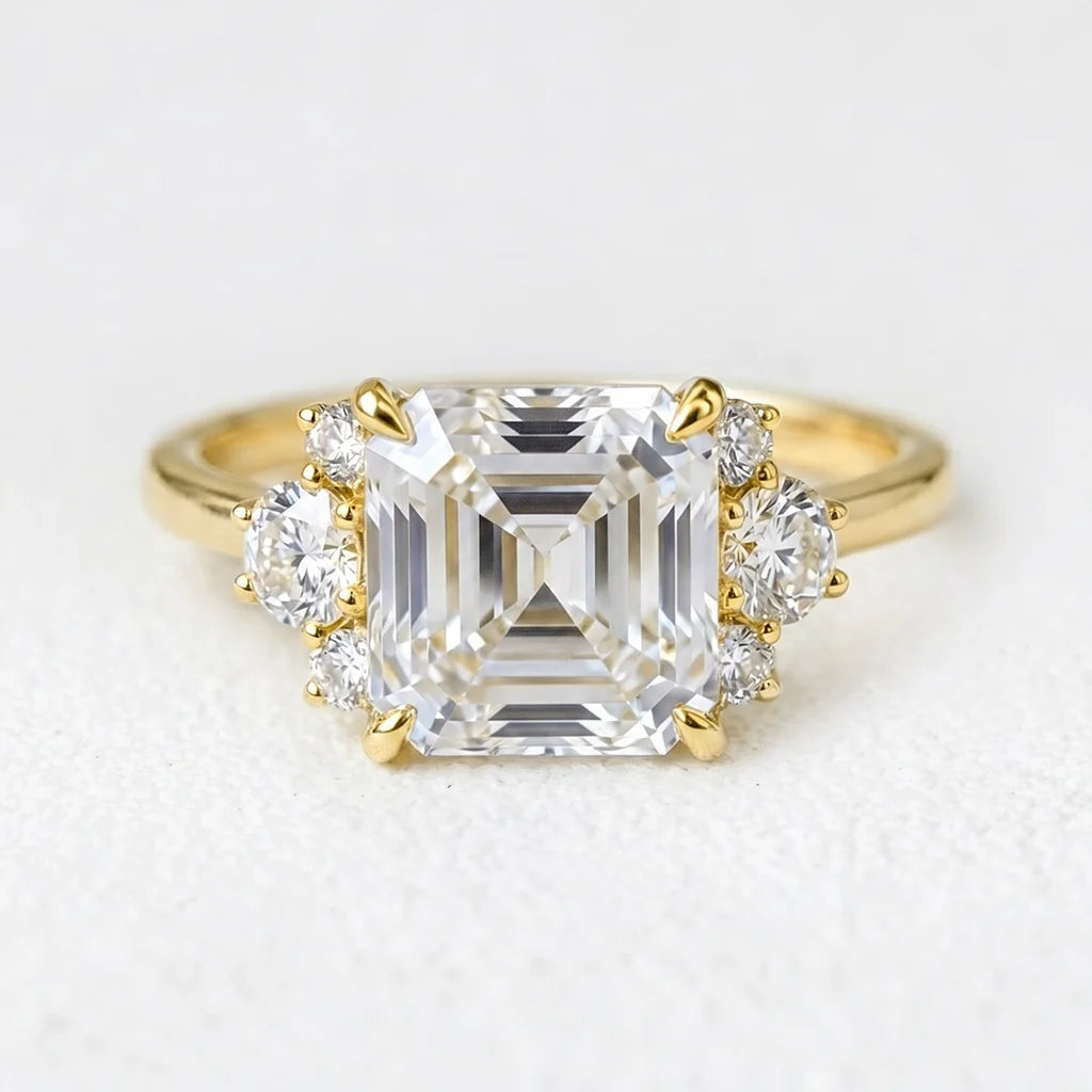 Alexandra’s Brilliance | 1.5CT Asscher Cut Diamond Engagement Ring