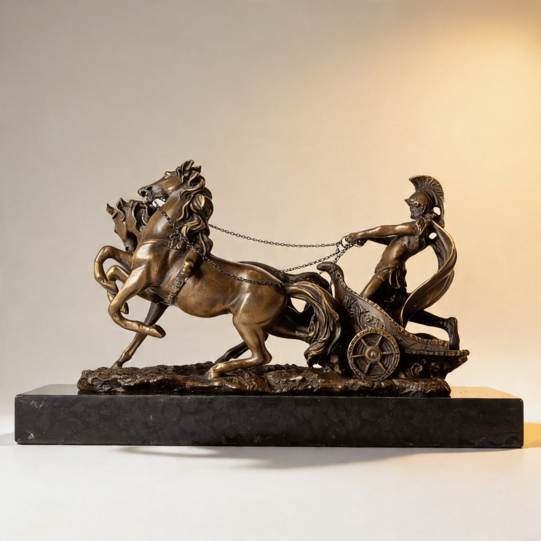 THE CHARIOT | Roman Warrior Bronze Sculpture