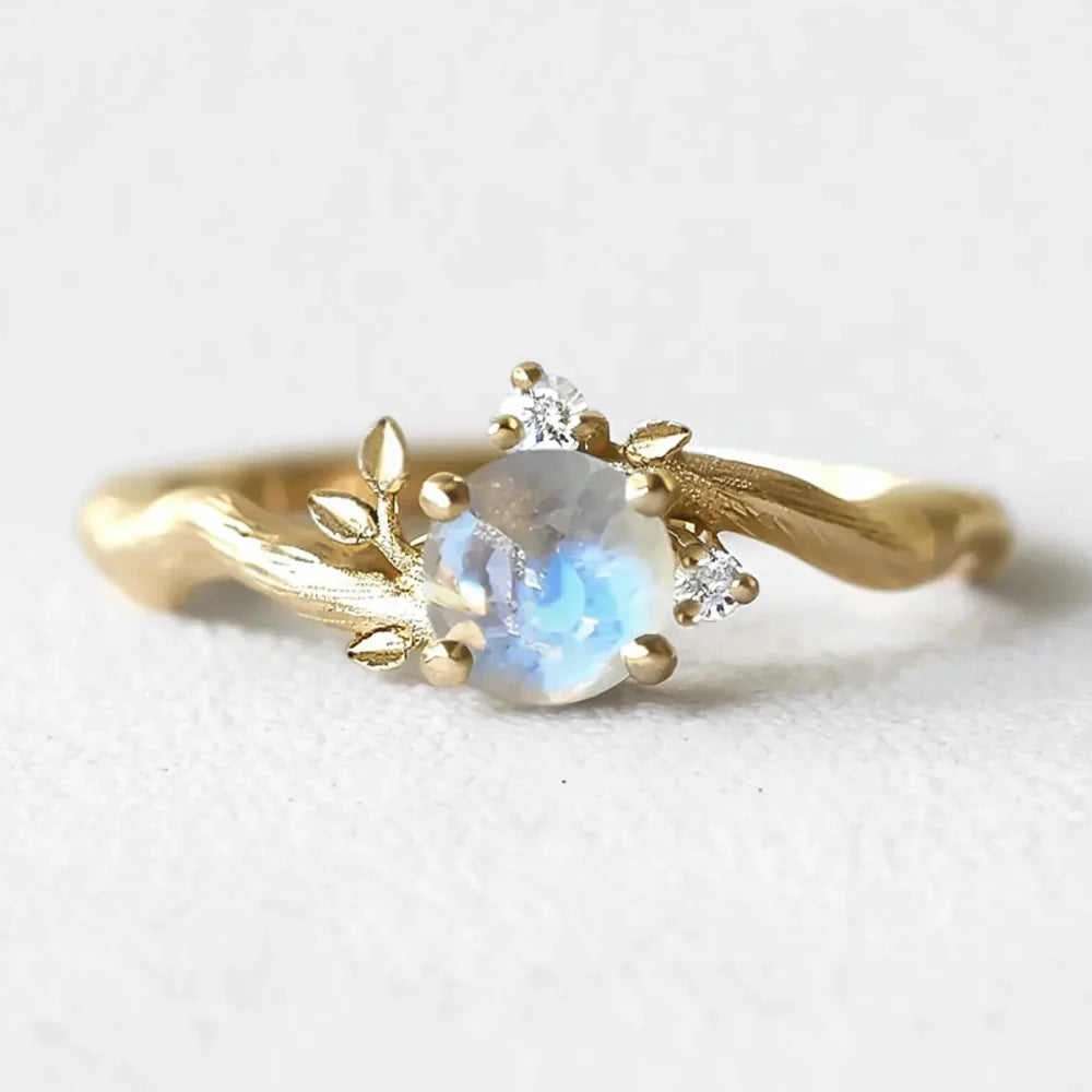 Sylvan Dream | Moonstone Vine Engagement Ring