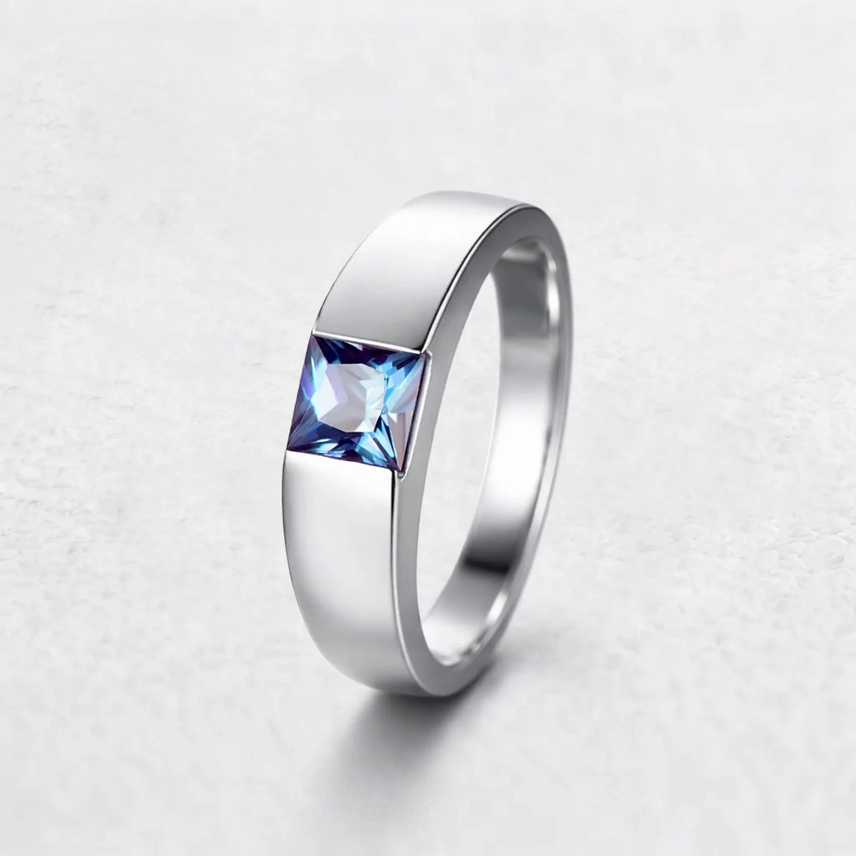 Orion's Mirage | Princess Alexandrite Men's Band