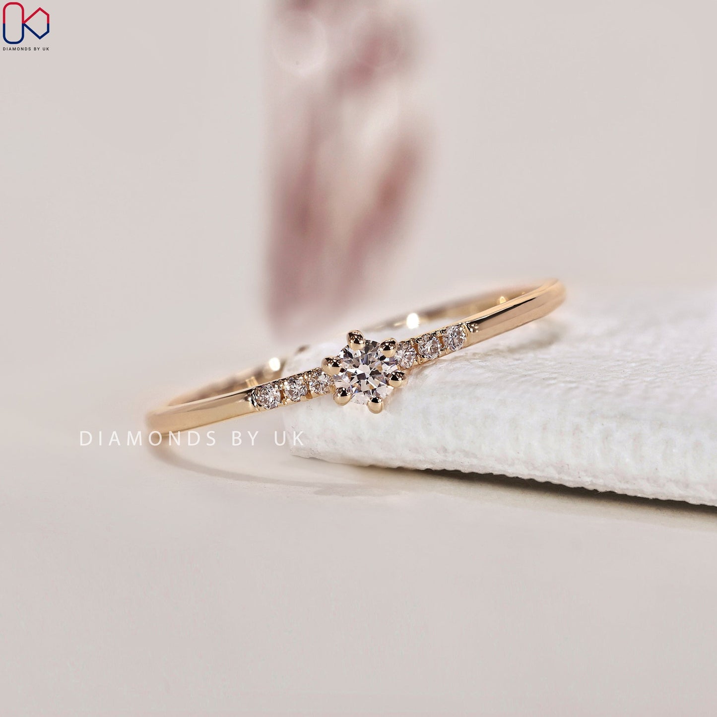 Round Diamond 7 Stone Diamond Ring