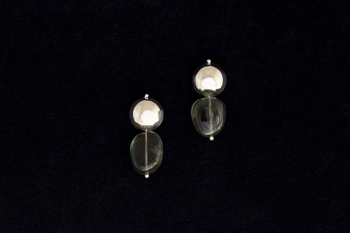MOSS AQUAMARINE DROP EARRING
