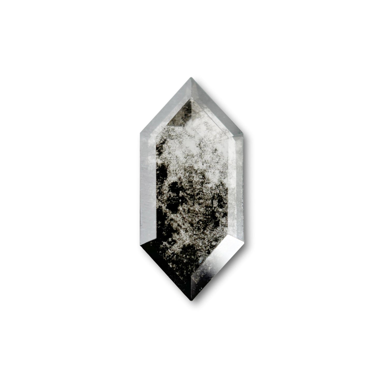 2.27ct | Salt & Pepper Hexagon Shape Step Cut Lab Diamond