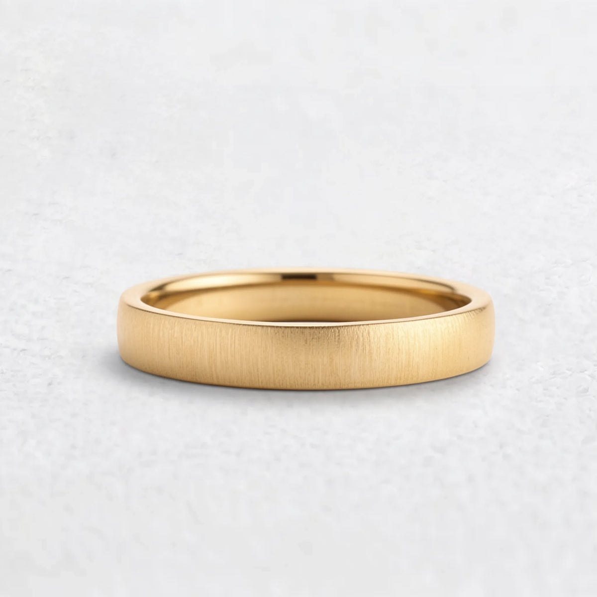 Modern Edge | Brushed Matte Minimalist Wedding Band