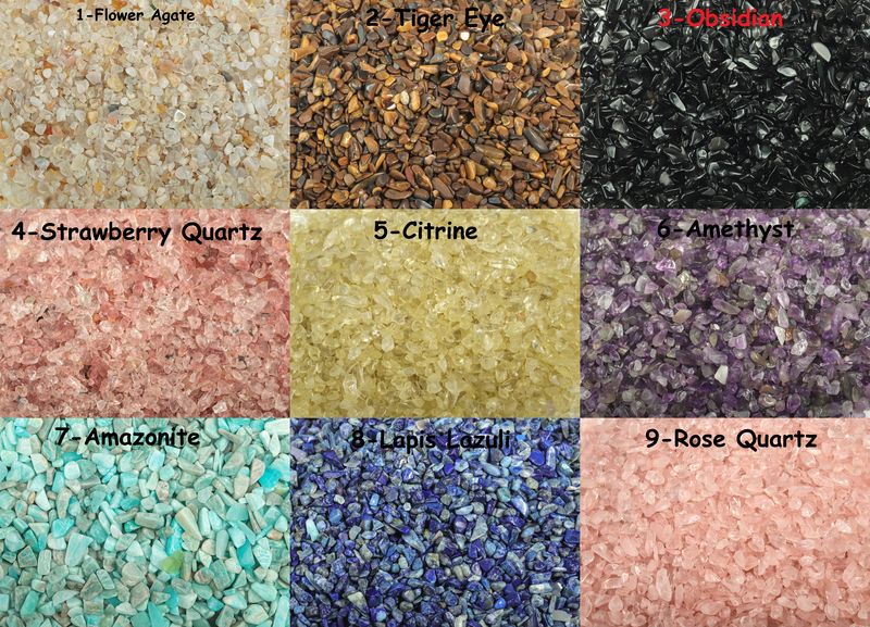 Crystal Chips – Crystal Semi Tumbled Chips - Bulk Crystal - 2-6mm - MIX